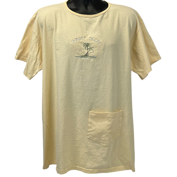 Vintage 90s Jersey Shore Cover Up T Shirt New Jersey Yellow Unisex One Size 2XL - Picture 1 of 9
